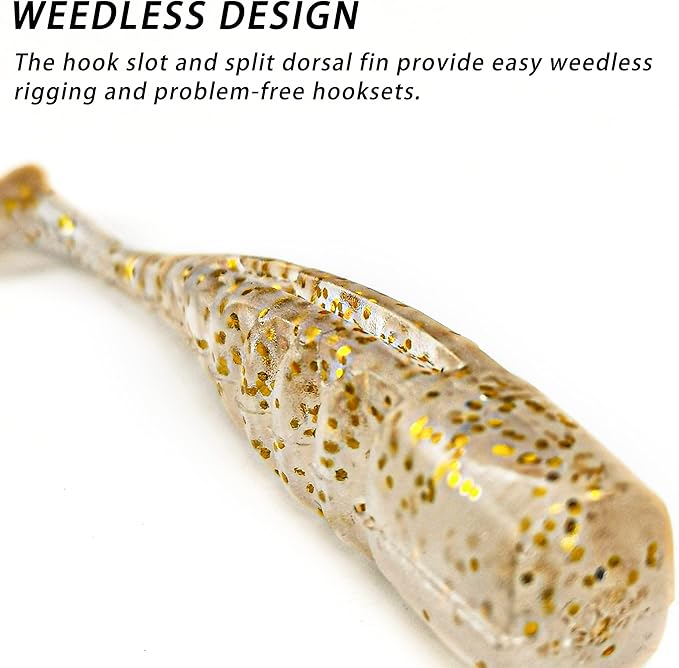 Soft Fishing Lures Shad Minnow Swimbaits, Pre-Rigged Jig Heads Paddle Tail Swim Baits for Bass, Trout, Walleye, Crappie, Sinking Jigs Bait for Saltwater Freshwater, Fishing Gifts for Men