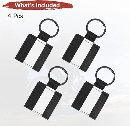 Safety Reflector Pendant, Fabric Reflective Safety Keychain Gear for Backpack & Running & Cycling