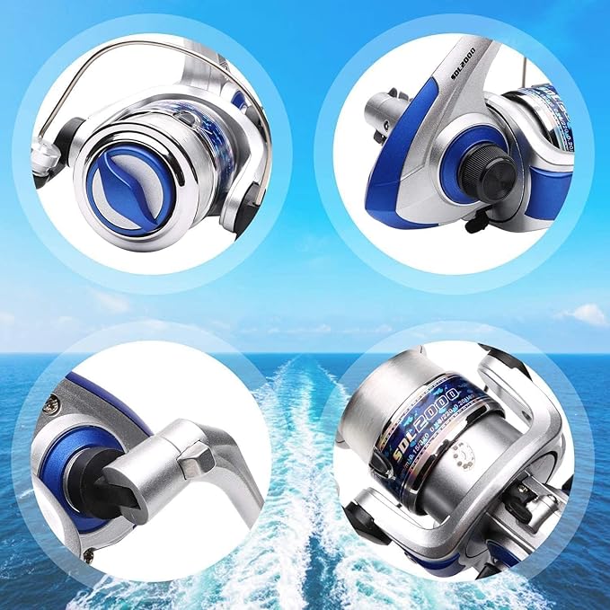 Mini Spinning Reel & Rod Combos with Telescopic Fishing Rod Reel Lures Fishing Line Set Fishing Combos for Kids/Beginners