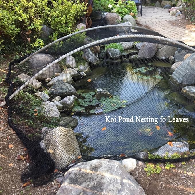 Bird Netting 7.5x65 Ft, 1/2In Mesh Heavy Duty Garden Netting Pest Barrier for Plants, Fruit Trees, Vegetables, Extra Strong Woven Mesh Netting, Animal Fencing Against Birds, Deer, Poultry