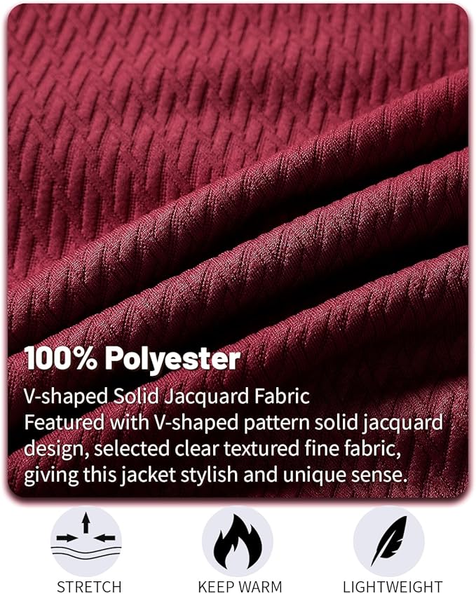 Mens Casual Jacket Loose Fit Lightweight Jacket Varsity Bomber Jacket with Zipper