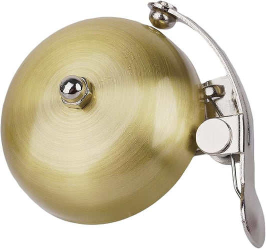 Brass Bike Bell, Bicycle Bell for Adult Bikes, Loud & Clear Sound Bicycle Bell for Adults & Kids Classic Design, Easy Installation Fits Mountain, Road, Folding Bikes and Scooters