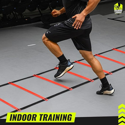 Teenitor Agility Ladder Speed Ladder Training Ladder for Soccer, Speed, Football Fitness Feet Training Carry Bag Agility Training Equipment 13 rungs, 23 feet