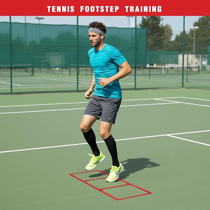 One-Piece Silicone Agile Ladder 1 PC Suitable for Sports & Fitness Step Training Soccer Footwork Practice Street Dance Step Training Auxiliary Kit for Various Indoor and Outdoor Floor Areas