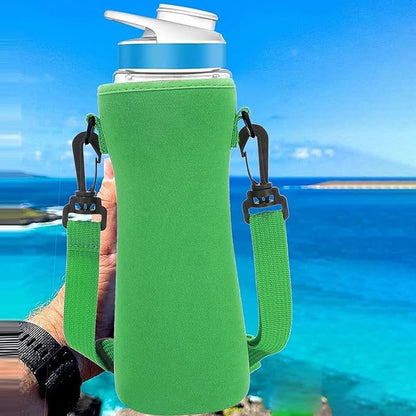 Neoprene Glass Water Bottle Sleeves - Water Bottle Holder Bag | Portable Neoprene Insulated Cooler, Insulated Holder, Carrier Pouch for Outdoor