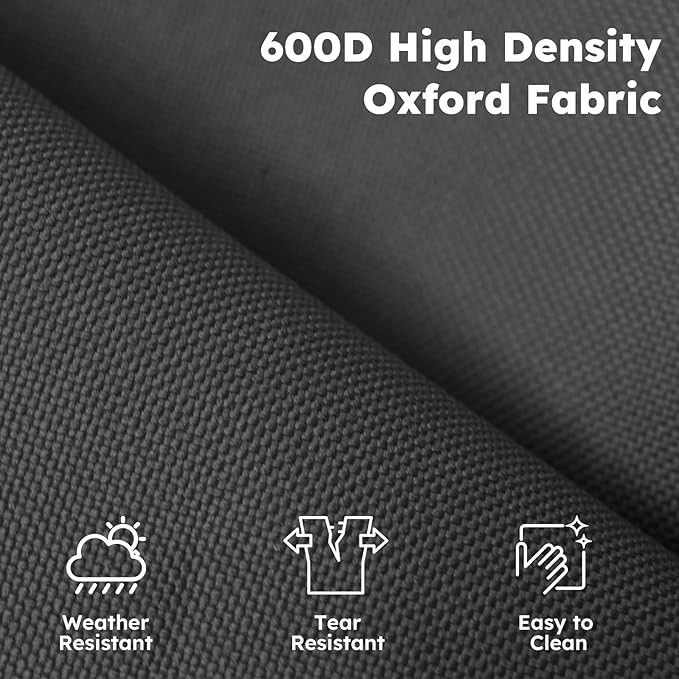 Oversized Folding Camping Chairs - 450 LBS Support Heavy Duty Camp Chair with Padded Cushion, Portable Outside Chairs with Carry Bag，Cooler, Cup Holder for Outdoor, Lawn, Sports - Black