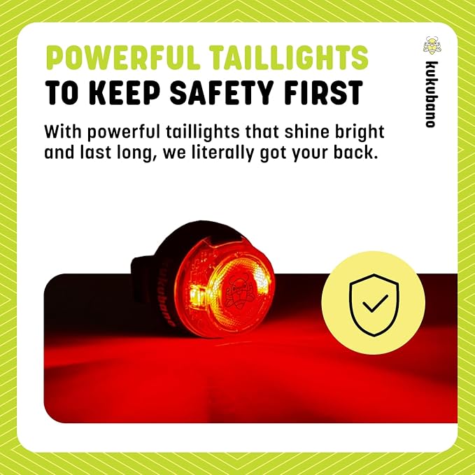 LED Bike Light Set, USB Rechargeable Headlight and Taillight, Waterproof for E-Bikes, Scooters, and Mountain Bikes