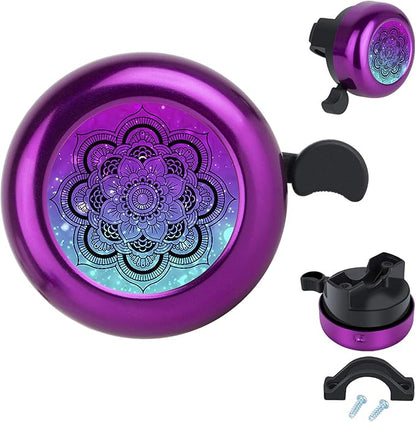 MZELQ Bicycle Bell Cute Clear Sound Adjustable Size Aluminum Bike Accessories Bell Ring for Girls Women Kids Adults