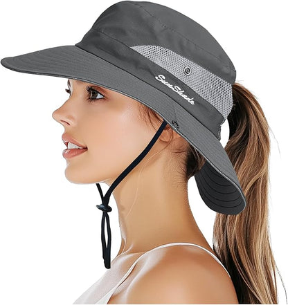 PFFY Sun Bucket Hats for Women Men UV Protection Wide Brim Fishing Hat Beach Outdoor Essentials