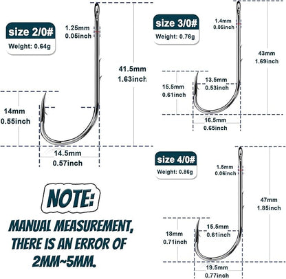 Live Shrimp Hook Set,Carbon Steel Barbed Fishing Hooks Freshwater Saltwater,Shrimp Lure,Bass Carp Catfish Bait