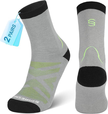 Hiking Socks 2-Pack - Moisture-Wicking & Anti-Blister for Men & Women | Quick-Dry, 3D Arch Support, Odor Control