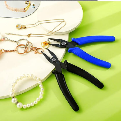 Split Ring Pliers Jewelry Making Tools Jump Ring Opening Pliers for Key Chain Tweezers Opener Tools for Jewelry Beading Repair Making Supplies