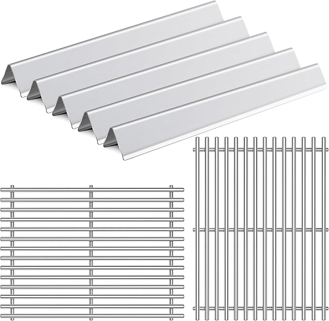 15” 9MM Grill Grates Replacement for 7535 7522 Weber Spirit Grill Spirit E-210, S-210, E-200, S-200, Weber Genesis Silver A, Spirit 500, Spirit 200 Series, BBQ Grill Parts Flavorizer Bars Grid