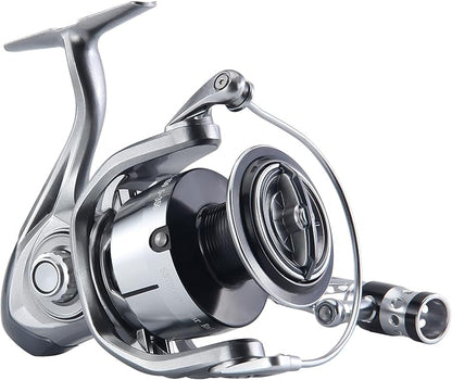 HAUT TON Spinning Reel 8000/9000/10000/12000/14000,6+1BB Metal Surf Fishing Reels,4.8:1 Gear Ratio 55lbs Drag Heavy Long Casting Inshore Saltwater Monster Fish