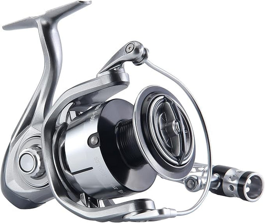 HAUT TON Spinning Reel 8000/9000/10000/12000/14000,6+1BB Metal Surf Fishing Reels,4.8:1 Gear Ratio 55lbs Drag Heavy Long Casting Inshore Saltwater Monster Fish