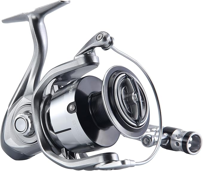 HAUT TON Spinning Reel 8000/9000/10000/12000/14000,6+1BB Metal Surf Fishing Reels,4.8:1 Gear Ratio 55lbs Drag Heavy Long Casting Inshore Saltwater Monster Fish