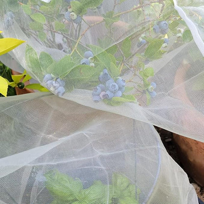Fruit Tree Protection Bags 4.5x6 FT in 4 Pack | Multiple Size Garden Netting for Fruit & Vegetable Protection | White Plant Net Cover for Blueberry & Tomato | Bird & Insect Mesh Fabric Protector