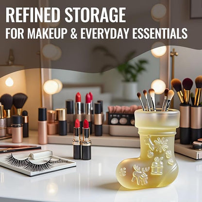 Christmas Stocking Resin Molds Silicone Molds - Reusable Classic Design for Casting with Epoxy Resin, Concrete, and Plaster to Create DIY Home Decor, Cosmetic Organizers, and Plant Pots