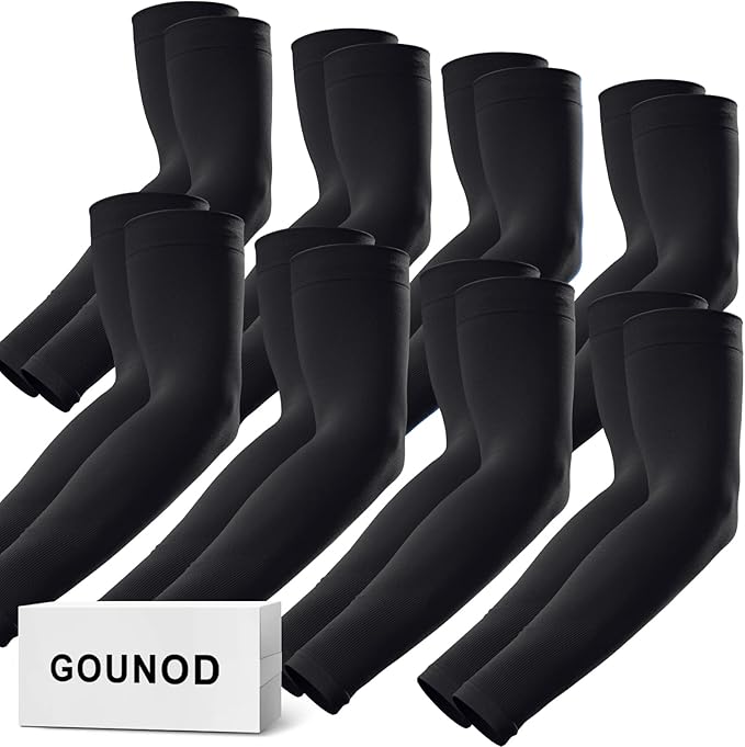 GOUNOD Arm Sleeves for Men Women,Compression Sleeves to Cover Arms for Men Working,Sun Sleeves for Men UV Protection