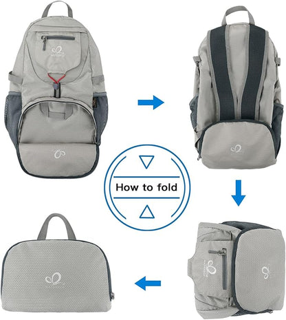 WATERFLY Small Lightweight Packable Backpack: 20l Ultra Light Foldable Travel Hiking Camping Daypack Day Pack for Man Woman