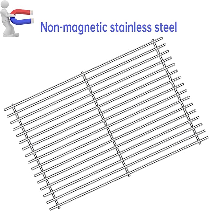 17.4” Grill Grates Replacement for 7536 7525 Weber Spirit Grill E-310, E-320, 300 Series, Weber Genesis Silver B/C, Gold B/C, Platinum B/C, Spirit 700 and 900, Flavorizer Bars Cook Grid Parts