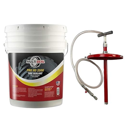 PRO HD 2500 - Our Workhorse Industrial Grade Tire Sealant Designed for Heavy Industrial and Agricultural Use, 5-Gallon Pail with Pump