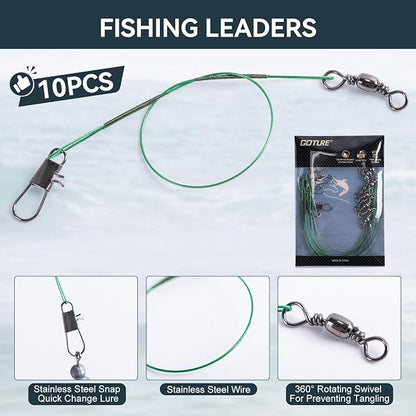 Goture Fishing Rod and Reel Combos-2PCS Telescopic Fishing Pole+2PCS Pre-Loaded Spinning Reels with Carrier Bag,1.8M-2.7M Telescopic Rod Reel Kit for Starter Travel Saltwater Freshwater,Gifts for Men