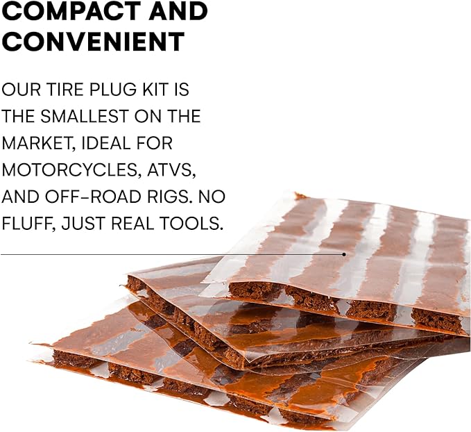 Boulder Tools - Compact Tire Repair kit with Molle Storage Pouch. Heavy Duty Universal Tire Plug Kit, Easily Stores Inside Your UTV, ATV, Truck, Motorcycle, Overlanding Gear or RV