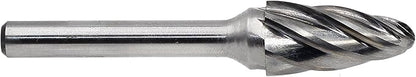 Carbide Burr - SF5-NF Aluma-Cut Carbide Rotary Burr Bits File for Aluminum 1/4 Inch Shank Die Grinders, 1/2 Inch Head Diameter, 1 inch Flute length, Tree Shape Radius End, 1pcs