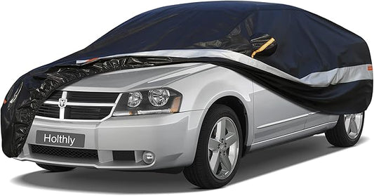 Sedan Car Cover Custom Fit Dodge Avenger 1994-2015, 100% Waterproof Breathable Outdoor Car Covers, Sun Rain Dust Snow Protection.