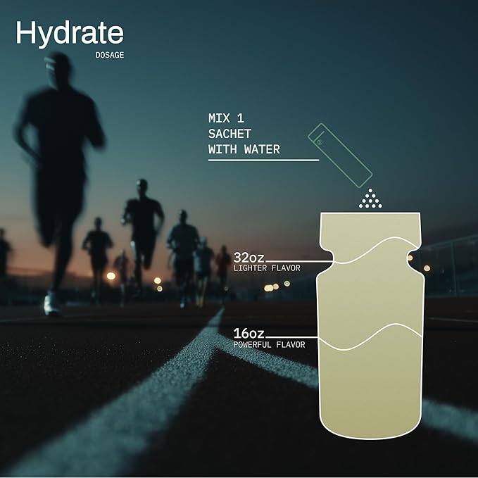 Mikra Hydrate Electrolytes Powder Packets, Sugar Free Hydration Powder Sticks, Naturally Flavored Electrolyte Drink Mix for Needed Hydration Support, Daily Wellness & Workout, Watermelon Yuzu, 24 Pack