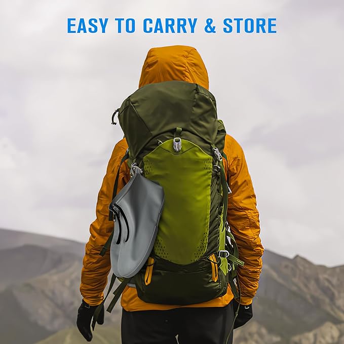 Waterproof Shoe Covers Slip-Resistant Overshoes Newly Upgraded and Latest Model for Men Women, Reusable Rain Boots for Outdoor, Cycling, Hiking, Work (Grey, M (Women 6-7.5, Men 5-6.5))