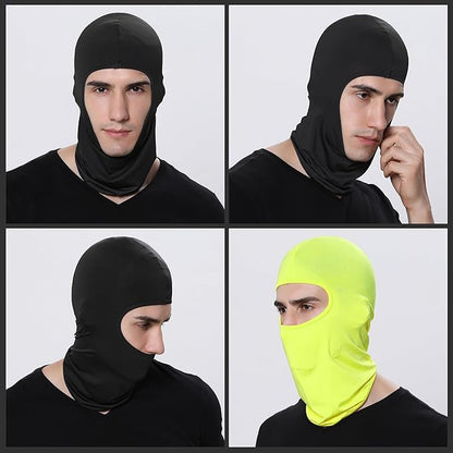 Pukavt 2 Pack 3 Hole Winter Knitted Mask, Full Face Cover Ski Mask Warm Balaclava for Skiing, Motorcycle, Snowboard