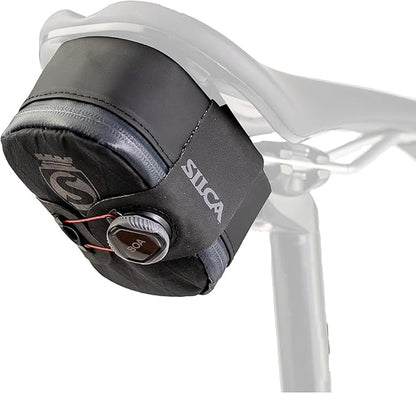 SILCA Mattone Grande | Bicycle Seat Bag Secured by BOA Capture System | YKK Waterproof Zipper | 77 Cubic Centimeters of Storage Space | Bike Saddle Bag