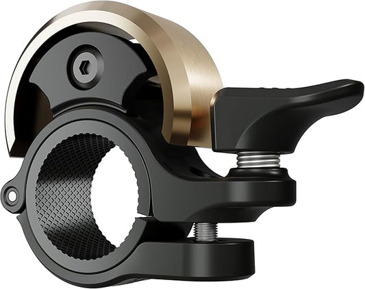 Greallthy Bike Bell, Aluminum Alloy Bicycle Bell with Clear Loud Sound, Bike Bells for Adults and Kids, Sturdy and Compact Bell Fits 0.75-1in(19-25.4mm) Handlebar for Mountain, Road Bikes.