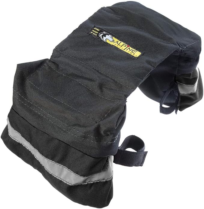 Alpine Outfitters Adventure Trekking Trail Backpack for Dogs. for Use with Urban Trail Harness for Hiking, Walking and Exploring. Handmade in The USA! (Large Black)