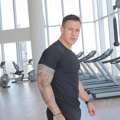 FUXERT Sauna Shirt for Men Sweat Sauna Suit for Gym Exercise Compression Shirt Workout Shapewear