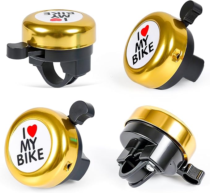 Bike Bell, Classic Nostalgic Bell, Loud Sound, Bicycle Accessories, Kids Bike Bell and Balance Car Bell, Adult Bicycle Bell,Red/Yellow/Blue - 3 Colors