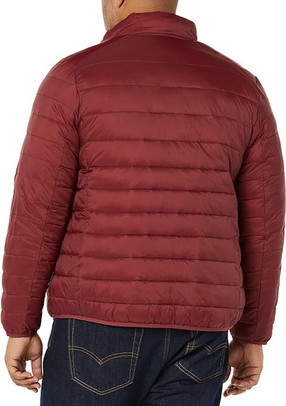 Amazon Essentials Men's Packable Lightweight Water-Resistant Puffer Jacket (Available in Big & Tall)