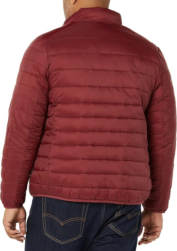 Amazon Essentials Men's Packable Lightweight Water-Resistant Puffer Jacket (Available in Big & Tall)