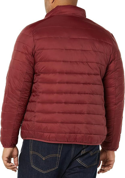 Amazon Essentials Men's Packable Lightweight Water-Resistant Puffer Jacket (Available in Big & Tall)