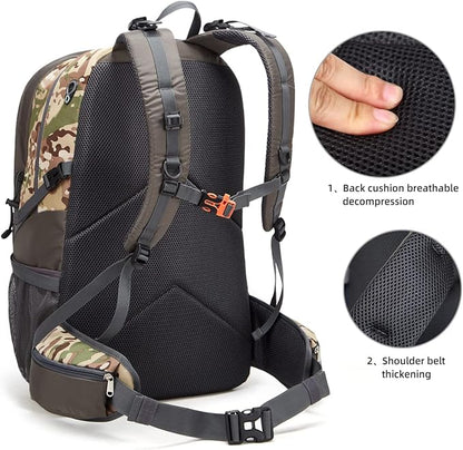 SPEEDPARK Hiking Backpack 40L Waterproof Hiking Daypack with Rain Cover, Outdoor Trekking Travel Backpacks for Men Women