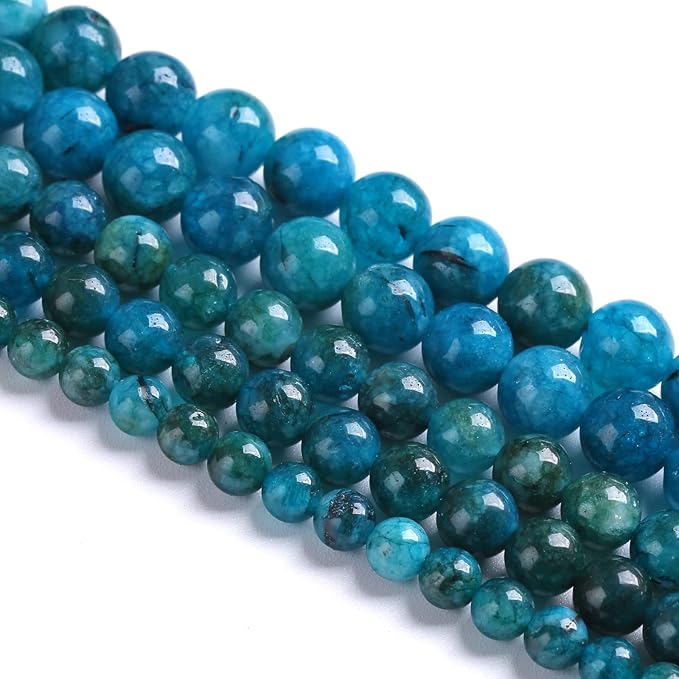 4MM 88PCS Blue Apatite Spacer Loose Beads for Jewelry Making DIY Bracelet Necklace