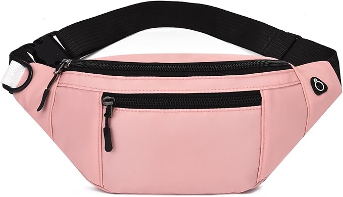 DAITET Crossbody Fanny Pack for Men&Women,Large Waist Bag & Hip Bum Bag with Adjustable Strap for Outdoors Workout Traveling Casual Running Hiking Cycling