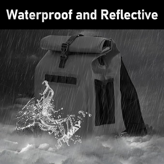 HITWAY 3 in 1 Bike Bag Waterproof Bike Pannier Bag 29L Large Capacity Bike Rack Bag Professional Cycling Accessories for Bicycles