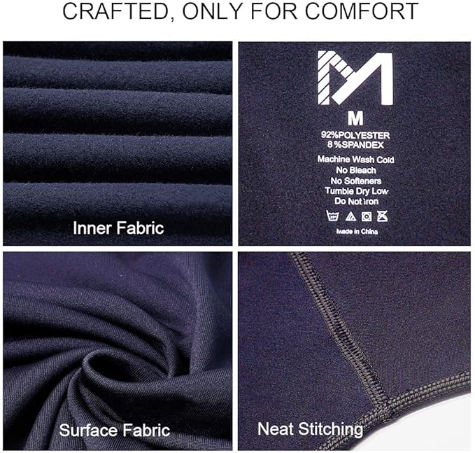 Thermal Underwear for Men, Winter Gear Long Johns Base Layer Top and Bottom Set for Skiing Running