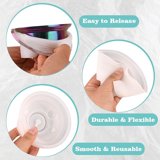 Actvty Oil Lamp Resin Molds Set, Hurricane Lamp Silicone Mold for Resin Casting, Epoxy Light Molds with 3pcs LED Lights DIY Retro Lantern Indoor Oil Lamps for Table Fireplace Home Decoration