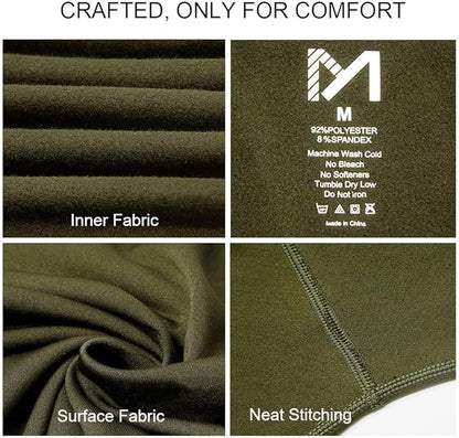 Thermal Underwear for Men, Winter Gear Long Johns Base Layer Top and Bottom Set for Skiing Running