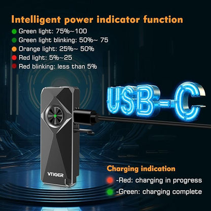 VTIGER K1 800 High Lumens Key Chain Light, Small EDC Rechargeable Keychain Flashlight, Compact LED Tiny Flashlight with Magnetic, Mini Clip-on Pocket Lights for Camping, Emergency, Everyday Carry