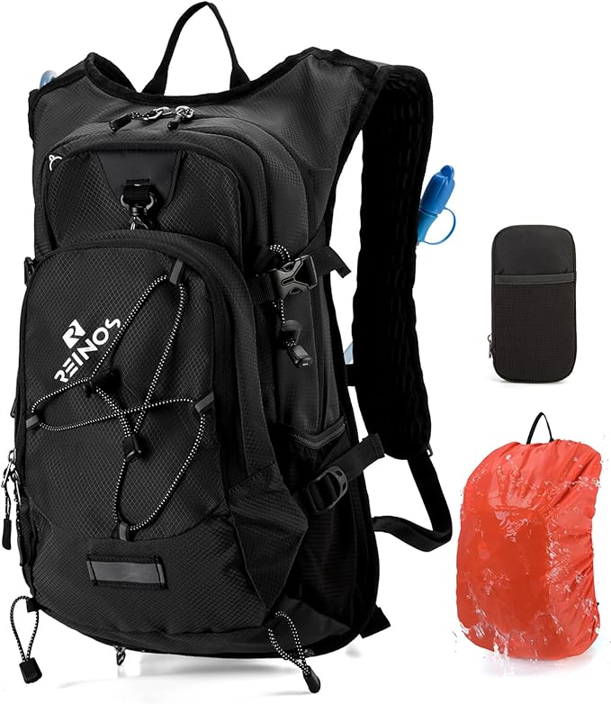 Hydration Backpack Pack with 2L Water Bladder 18L Hiking Backpack Women Men Lightweight Hydropack Insulated Daypack for Biking, Running, Festival